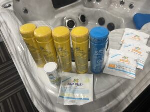 Frog Serene Bromine Bundle: Includes 4 Bromine Cartridges, 1 Mineral Cartridge, Test Strips, 1 Jump Start and 3 Maintain packets