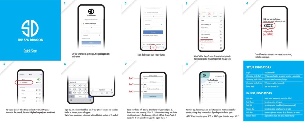 The Spa Dragon WiFi Quick Start Guide