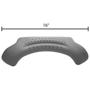 Cal Spas Neck Jet - Blaster Elongated Pillow - Gray - Dimensions 16in X 6in, Pin To Pin - 8.5in ACC01400873 350