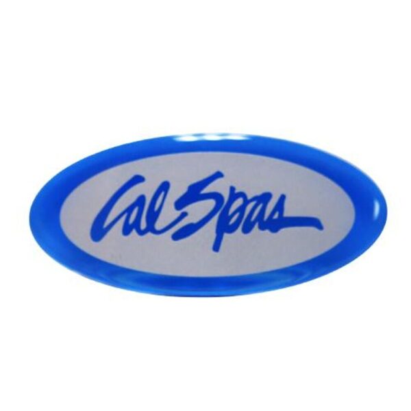 Cal Spas Pillow Cascade Insert - Logo - Blue Color Dome - 2013LIT16000600 51708 Dimensions - 3.8" X 1.6"