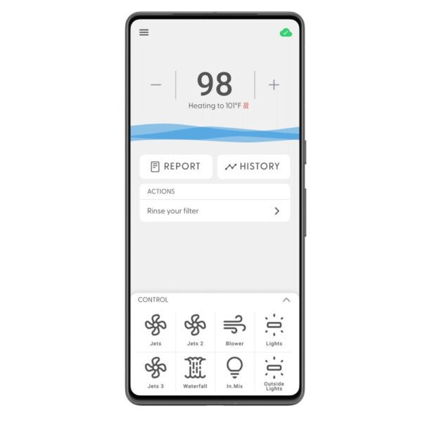Gecko in.Touch 3 WiFi module app screen 0608-521047, 59-402-1030, 33-0713-40