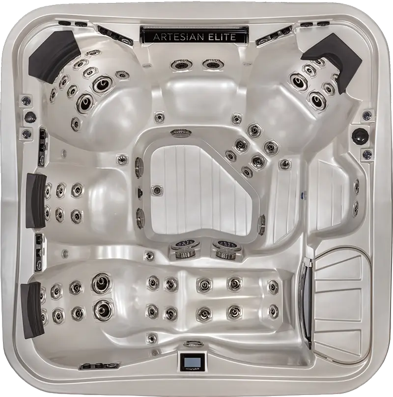 Over Head View of artesian-dove-canyon-8-foot-class-minnestota-hot-tub-minnspas