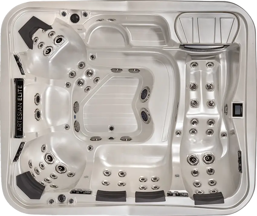 Overhead view of artesian-elite-pelican-bay-9-foot-class-minnestota-hot-tub-minnspas