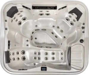 Overhead view of artesian-quail-ridge-7-foot-class-minnestota-hot-tub-minnspas