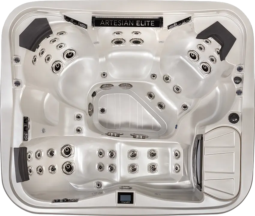 Overhead view of artesian-quail-ridge-7-foot-class-minnestota-hot-tub-minnspas
