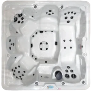 overhead view of QCA Spas Cahaba is tubs of fun at MinnSpas