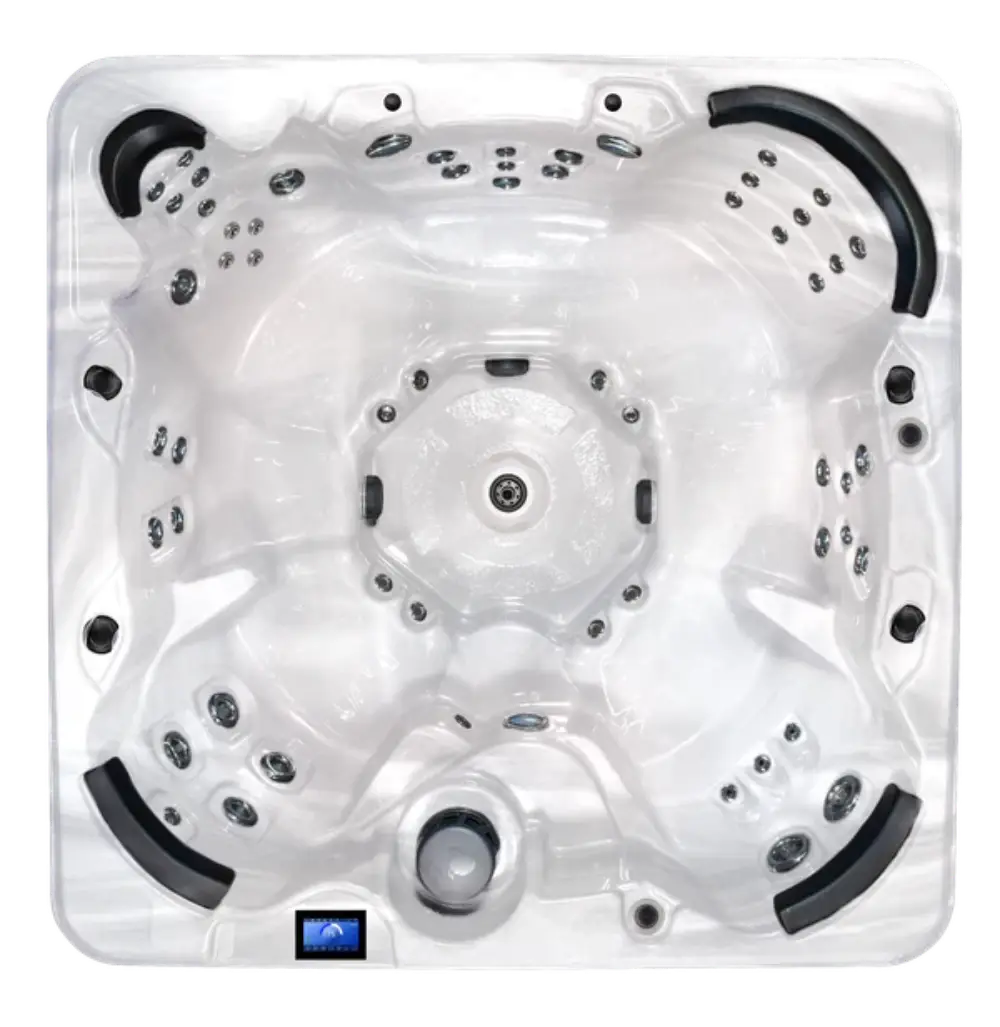 overhead view of QCA Spas San Marcos is tubs of fun at MinnSpas