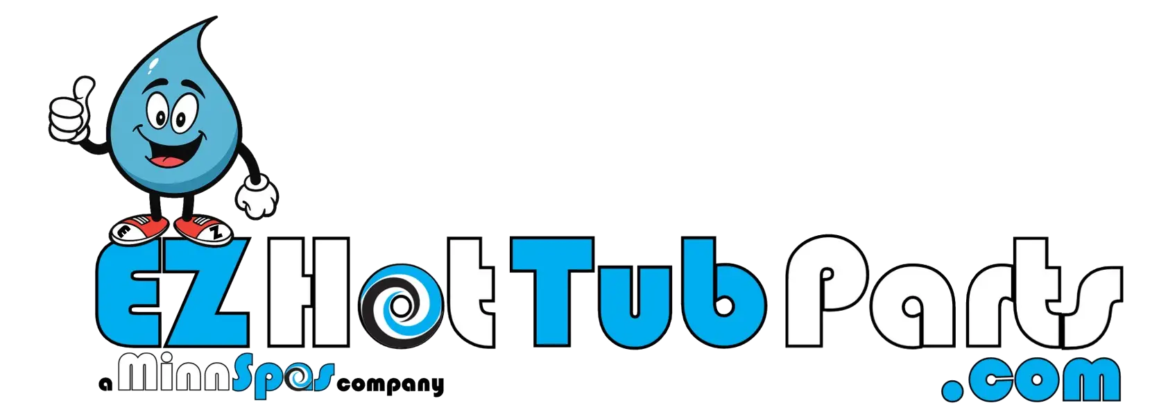 EZ Hot Tub Parts a MinnSpas Co Logo