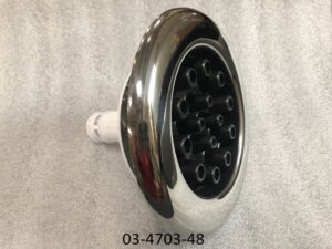 Tropic Seas Spas Footblaster Jet Insert – 7 Inch – Metal / Dark Silver Gray