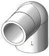 Tropic Seas Spas Elbow Street 90°, 1 Inch