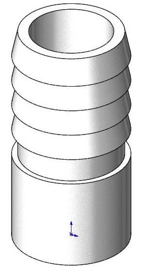Tropic Seas Spas Adapter, 1/2 Inch Spigot x 3/4 Inch Ribbed Barb