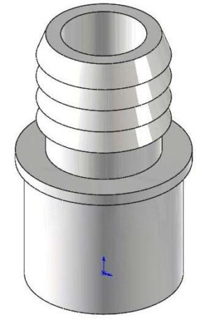 Tropic Seas Spas Adapter, 3/4 Inch Slip x 3/4 Inch Ribbed Barb