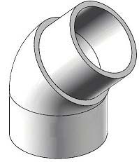 Tropic Seas Spas Elbow Street 45°, 2 Inch