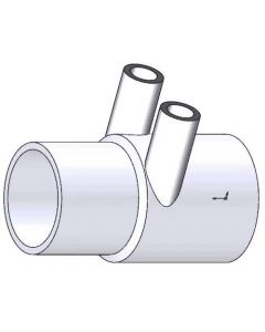Island Spas Manifold, 2 Inch Spigot x 2 Inch Slip, 2 Port