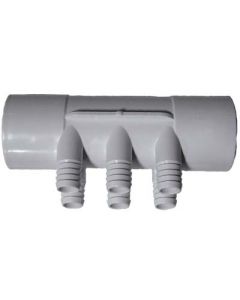 Island Spas Water Manifold, 2 Inch Slip x 2 Inch Slip, 6 Port