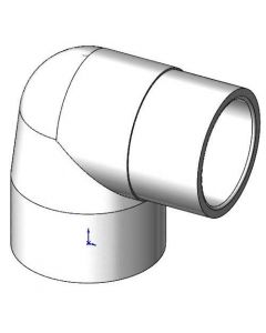 Island Spas Elbow Street 90°, 2 Inch