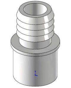 Island Spas Adapter, 3/4 Inch Slip x 3/4 Inch Ribbed Barb
