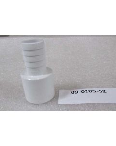 Island Spas Barb Adapter, 1 Inch Spigot x 3/4 Inch Ribbed Barb