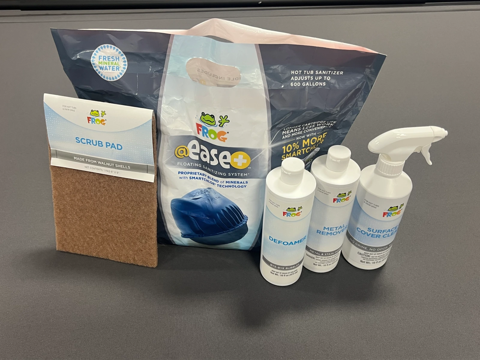 New FROG @ease+ Floating Sanitizing System and FROG Maintenance line products - 2026 dealer-exclusive launch at MinnSpas