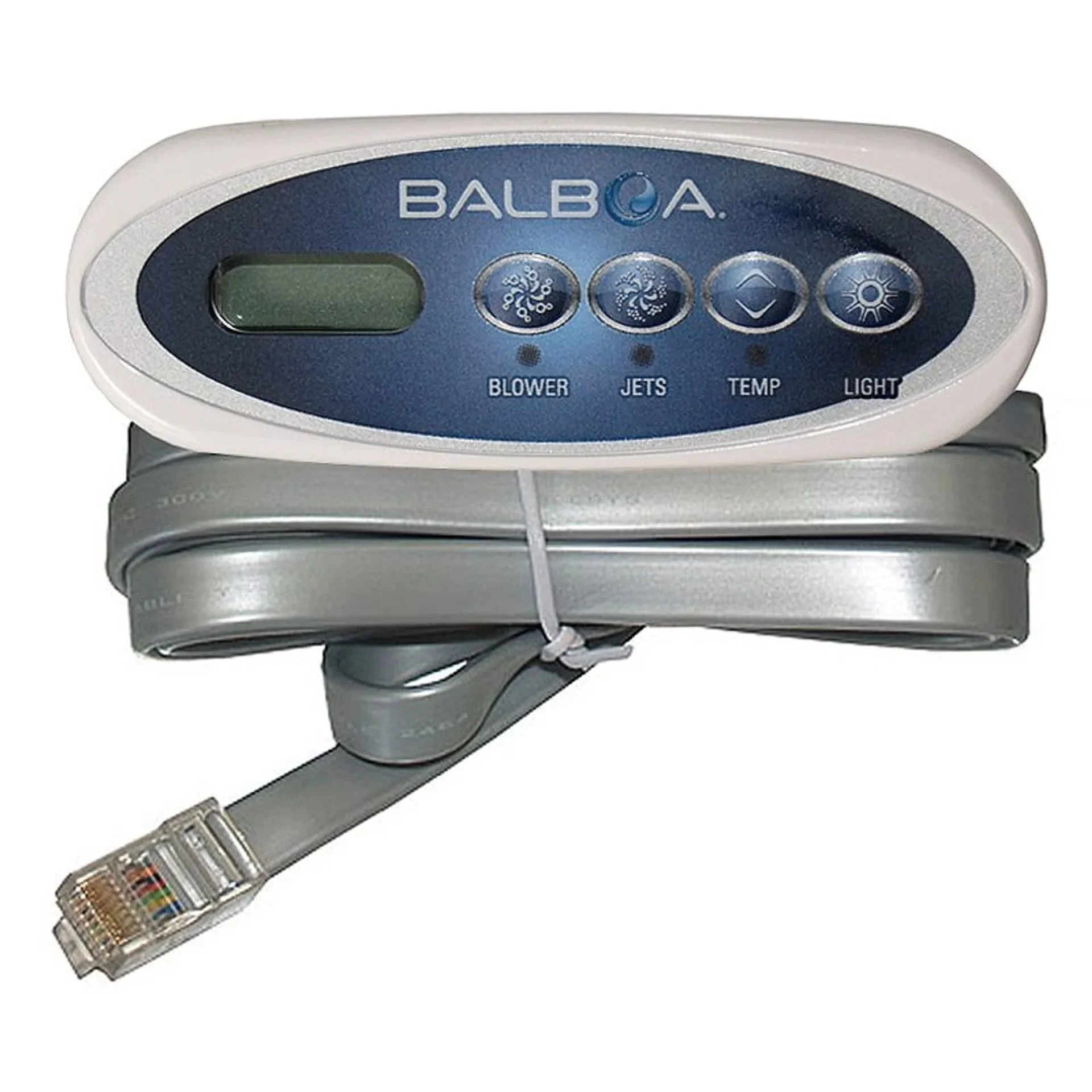 Balboa VL200 topside control kit - 4 button Blower Jets Temp Light - Small Bezel - 34-52144-K 52144KIT 80-11095