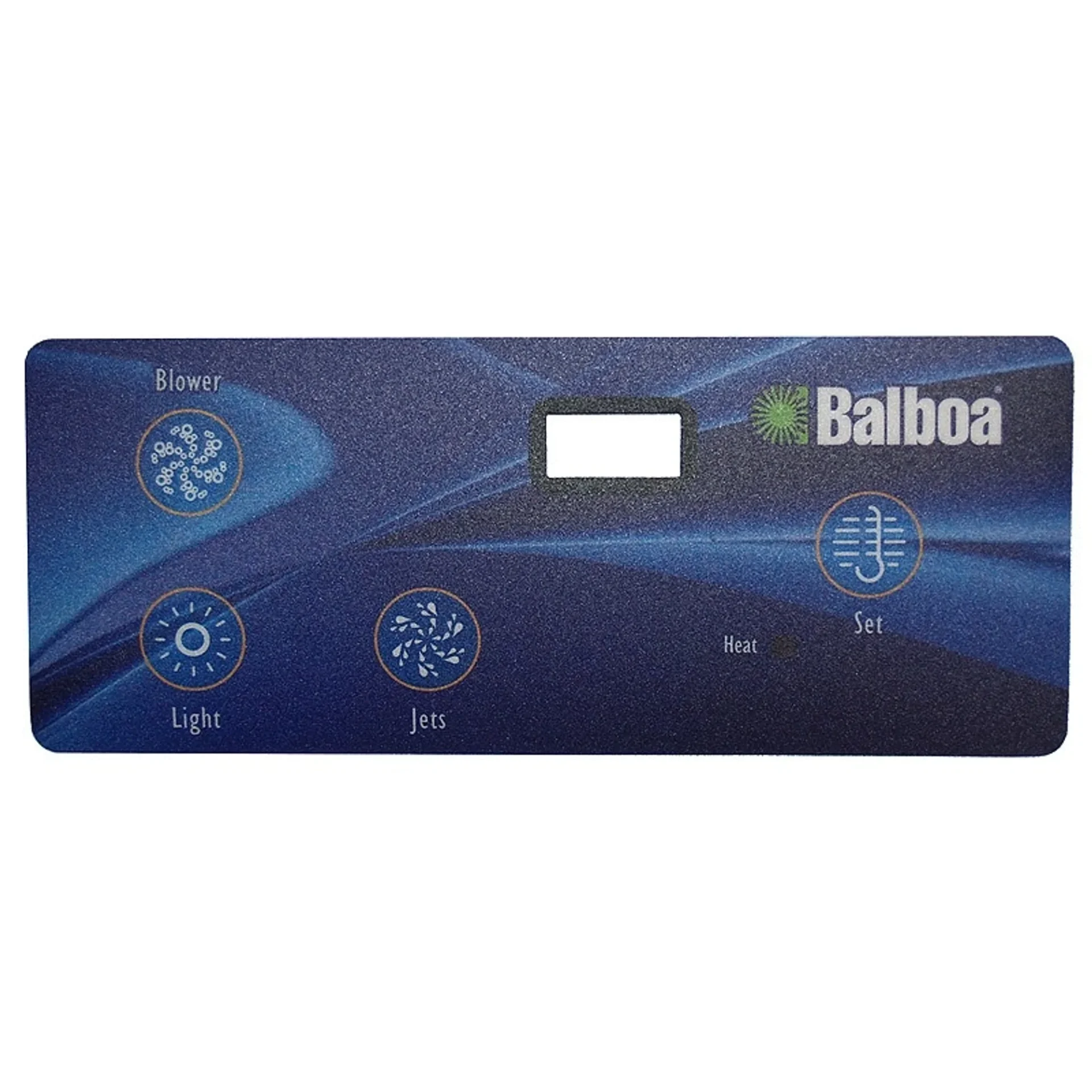 Balboa VL402 topside overlay 80-10668 - Blower Light Jets Temp