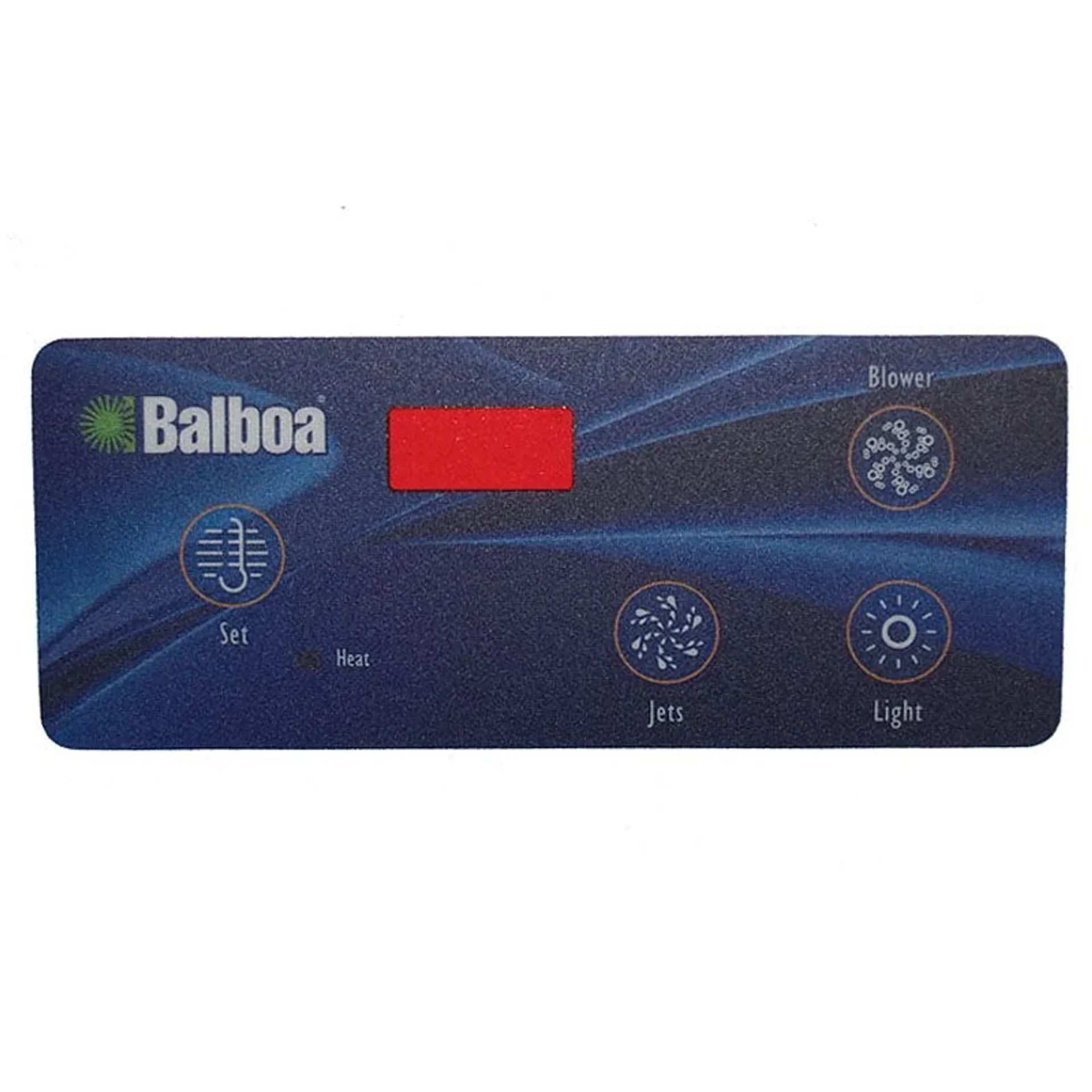 Balboa VL404 topside overlay 80-10307 - Duplex Digital Jet Blower Light LED - HZ 58-138-1254