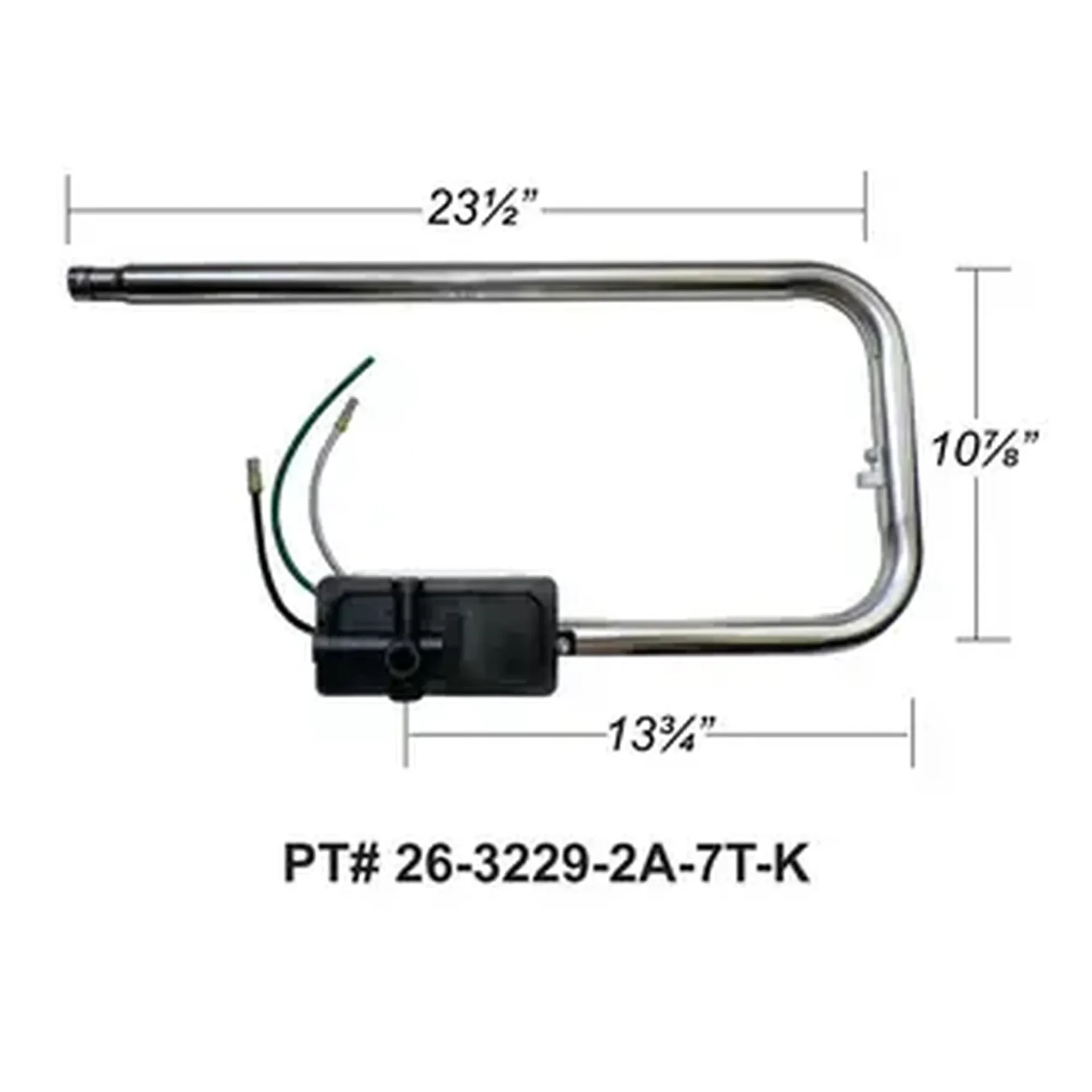 Sundance / Jacuzzi Low-Flow Heater – 5.5 kW Laing Square Back – 26-3229-2A-7T-K